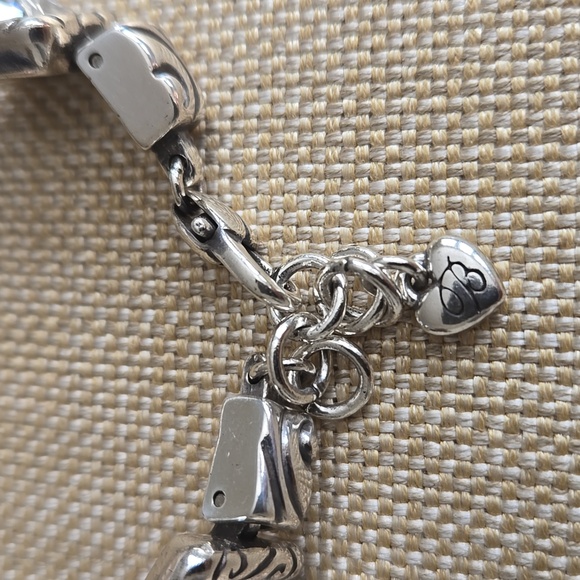 Brighton Silver-tone Clear Swarovski Crystal Silver Link Bracelet - Picture 5 of 7